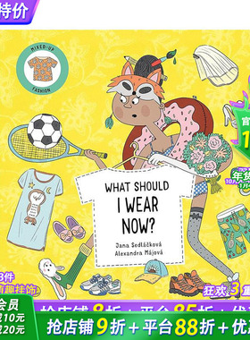 【预售】【时尚小迷糊】现在该穿什么好？ 【Mixed-Up Fashion】What Should I Wear Now? 英文儿童趣味互动绘本进口书  认知启蒙