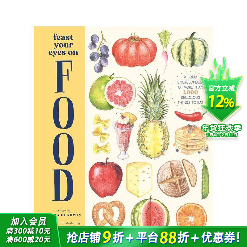 【预售】饱览美食Feast Your Eyes on Food 青少年厨师甜点师职业启蒙精装图集图册图集 12岁以上少儿阅读 Laura Gladwin 图书