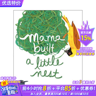 妈妈建了个小窝 预售 Little 英文儿童绘本图书 进口书籍 Built 原装 Mama 善优图书 外版 Nest