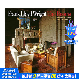 【预售】建筑大师赖特：室内与装饰 Frank Lloyd Wright: The Rooms: Interiors and Decorative Arts 原版英文设计 正版进口书