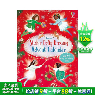 【预售】贴纸娃娃换装：圣诞倒数日历 Sticker Dolly Dressing Advent Calendar 英文儿童趣味互动绘本 英语早教进口童书