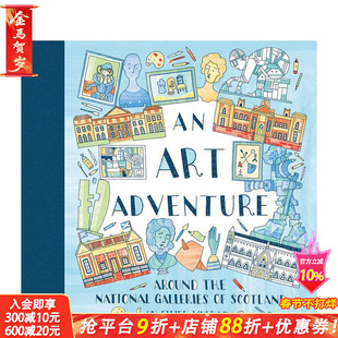 【预售】苏格兰国家美术馆艺术之旅 An Art Adventure around the National Galleries of Scotland 英文儿童插画艺术启蒙绘本书