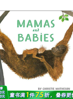 【预售】妈妈和宝宝 Mamas and Babies 英文儿童插画故事绘本 进口童书