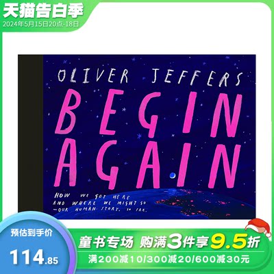 【现货】【Oliver Jeffers】再次出发 Begin Again 原版英文插画绘本 进口英语儿童故事书 善优图书