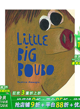 【预售】小大人布波Little Big Boubo 插画家Beatrice Alemagna 3-6岁儿童趣味艺术绘本原版 孩子成长du立故事启蒙睡