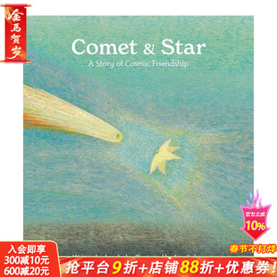 【预售】彗星与星星  李笛 李真希 博洛尼亚书展年度插画师 Comet & Star 韩国小众绘本 英文儿童插画故事绘本 进口童书