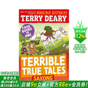 【现货】【糟糕又真实的故事】撒克逊人Terrible True Tales:Saxons历史科普 英文儿童桥梁章节故事书 可怕的历史作者Terry Deary