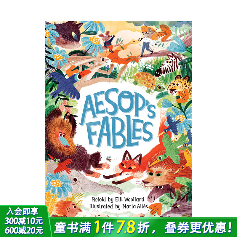 【现货】Aesops Fables 伊索寓言 插画家Marta Altes 精装 英文原版儿童绘本【善优童书】