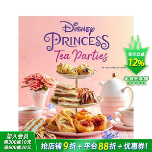 【现货】迪士尼公主茶会食谱 儿童食谱 isney Princess Tea Parties Cookbook 迪士尼粉丝书籍 英文原版【善优图书】