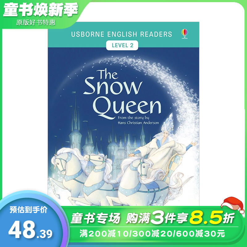 【预售】【LV2】The Snow Queen白雪皇后英文原版儿童故事阅读分阶阅读 Usborne【善优童书】