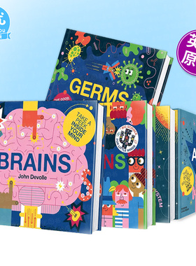 【现货多册选拍】小脑袋大科学系列：大脑/原子/人体/星球/细菌 Brain Big Science For Little Minds英文儿童科普启蒙绘本进口书