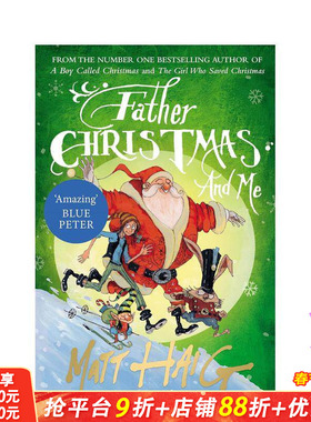 【预售】我和圣诞老人 Father Christmas and Me 英文儿童插图桥梁章节故事书 英语拓展阅读