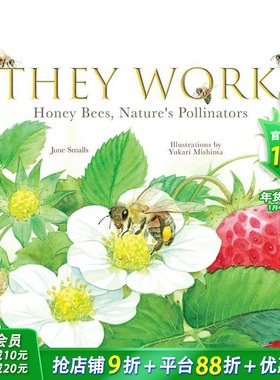 【现货】他们的工作：蜜蜂 大自然的授粉者 They Work:Honey Bees  Nature's Pollinators 英文儿童插画绘本 趣味科普 进口童书