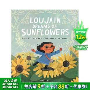 【现货】卢杰恩梦见向日葵 Loujain Dreams of Sunflowers 英文儿童绘本故事 女性自由运动 原版正版进口图书籍