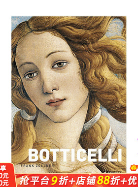 【现货】英文原版 波提切利 Botticelli 英文艺术进口画册 意大利文艺复兴时期画家：桑德罗·波提切利 善优图书