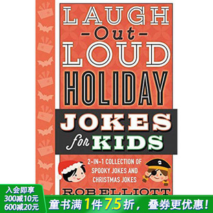 Out Jokes 现货 Laugh 图书籍进口正版 儿童章节书 英文原版 Loud 节日笑话 Kids for Holiday Elliott 圣诞