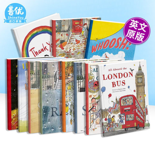 【现货多册选拍】Sam Usher绘本：伦敦巴士上的一切/四季/野趣等 All Aboard the London Bus 英文儿童艺术插画绘本进口书