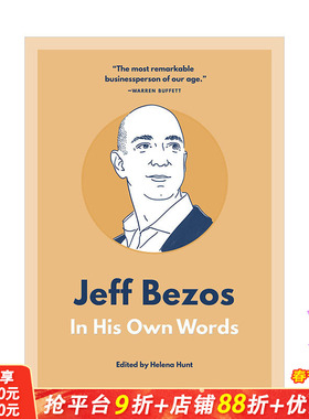 【预售】口袋本 杰夫·贝佐斯的名言名句Jeff Bezos: In His Own Words 名人名言录 英文原版 亚马逊创始人CEO 电商激励鸡汤语录