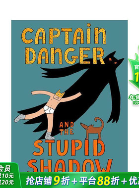 【现货】危险船长与愚蠢影子 Captain Danger and the Stupid Shadow 英文儿童漫画故事 英语拓展阅读进口童书