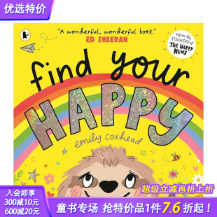 快乐 Happy 现货 找到属于你 性格培养 善优童书 积 Find 英文原版 艺术插画绘本 精装 Your 儿童英语故事进口图书 3岁