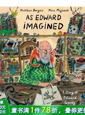 【预售】爱德华的想象 As Edward Imagined 英文儿童插画故事绘本 进口童书