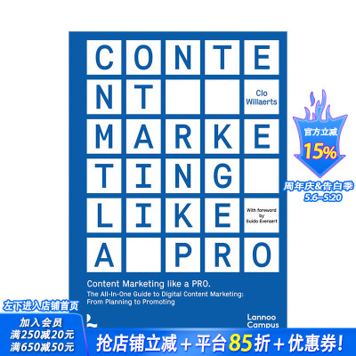 【预售】内容营销专家 Content Marketing like a PRO 原版英文商业行销 正版进口书籍 善优图书