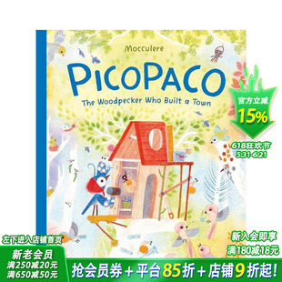 【预售】啄木鸟皮科帕科 Picopaco 英文儿童插画故事绘本 进口童书