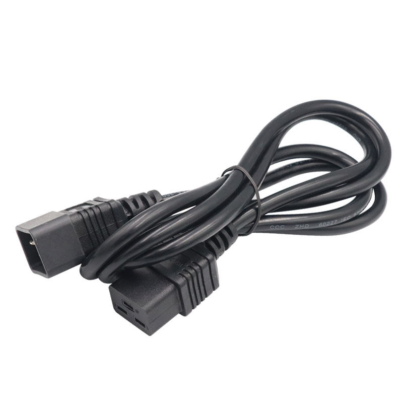 C19转C20电源线16A pdu电源线三孔纯铜UPS电源延长线3*1.5平方