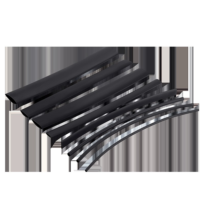 4倍收缩热缩管套管电线p电缆修复带胶加热收缩6-52mm黑色加厚防水