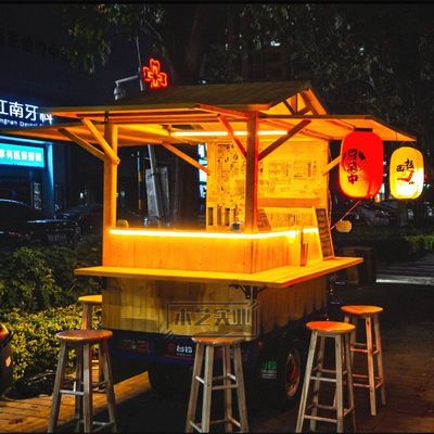 烧鸟摆摊车日式木屋摊位
