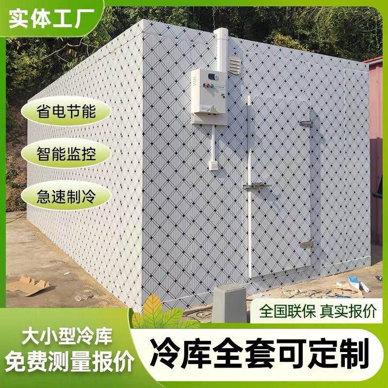 小型冷库制冷设备移动库双温果蔬冷藏库保鲜肉类冷冻速冻冷库定制