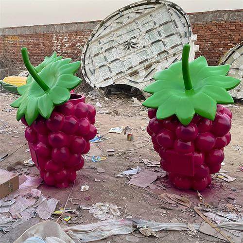 户外园林卡通水果蔬菜垃圾桶雕塑商场公园网红景区玻璃钢仿真摆件,基础建材,砂岩雕刻,淘宝优惠券,粉丝福利购,淘宝优惠卷