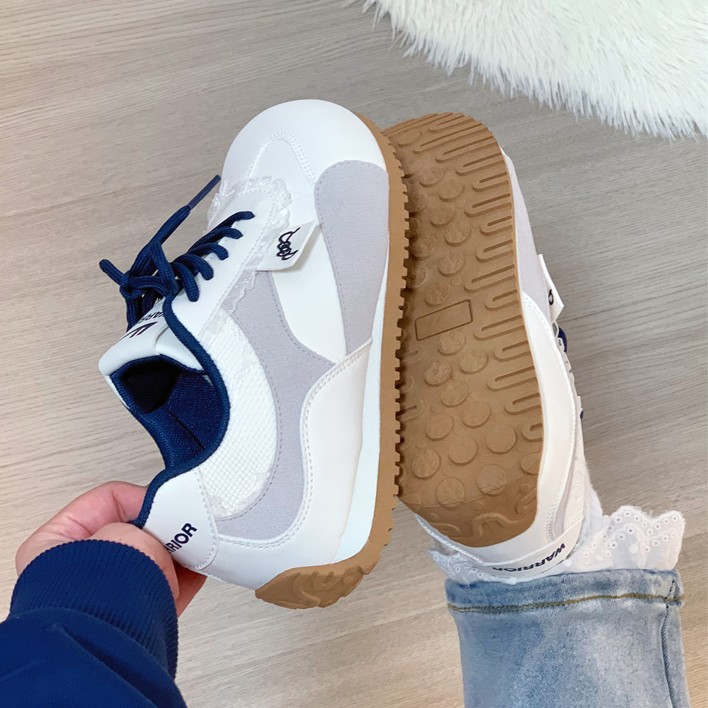 回力软底德训鞋女秋冬新款百搭