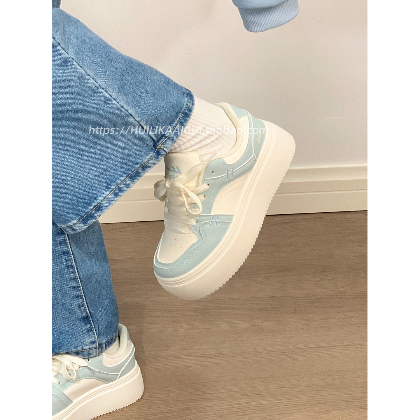 回力厚底小白鞋女款新款秋季百搭