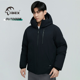 岩羚IBEX户外男款猎装羽绒服蓬松度800+羽绒服户外鹅绒保暖大衣
