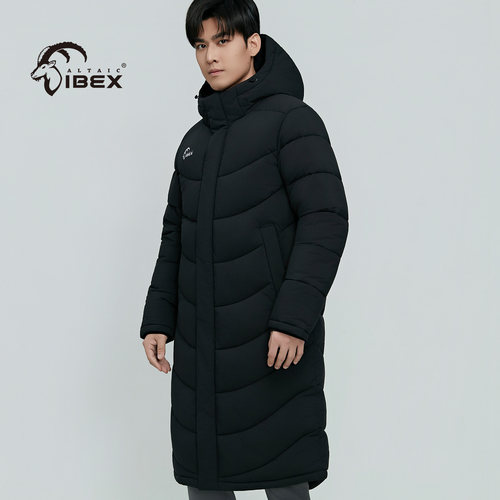 岩羚体育长款运动棉服