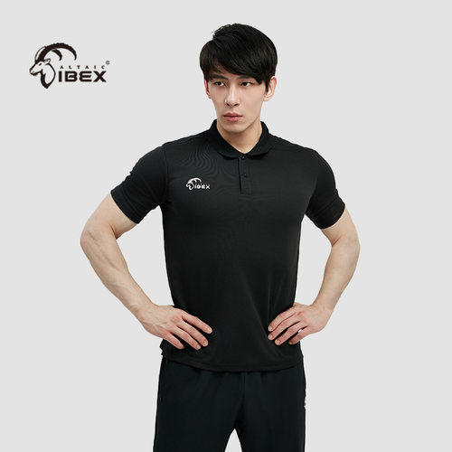 岩羚AltaicIbex短袖polo衫翻领t恤男夏季休闲运动速干男士装商务