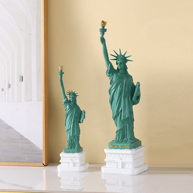 新款美式自由女神树脂雕像摆件家居装饰桌面工艺品创意旅游纪念物,家居饰品,装饰摆件,淘宝优惠券,粉丝福利购,淘宝优惠卷