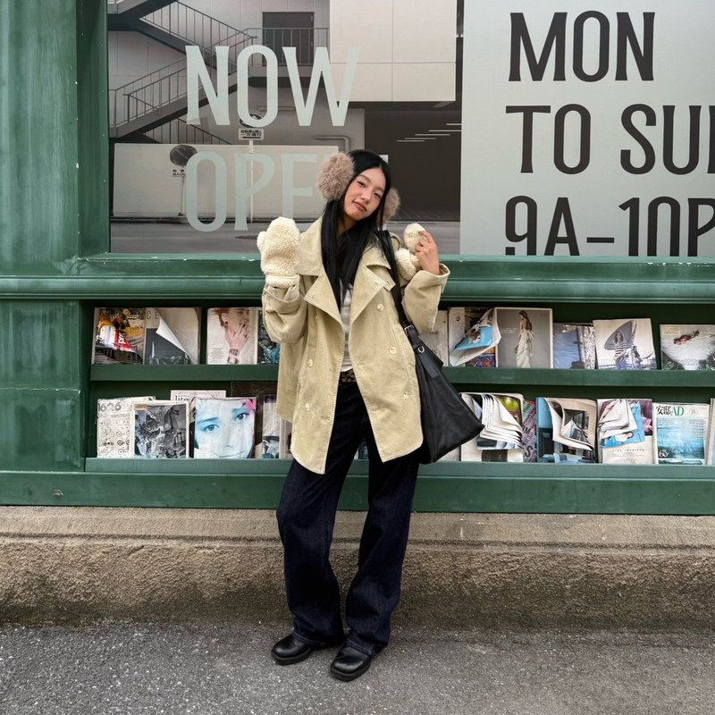 IN.choose u 笑笑家2025冬季都市韩系直通百搭保色洗水牛仔裤女