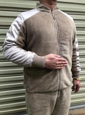 正品冬季巡逻绒衣裤土黄色寒区轻便套装户外抓绒衣抓绒裤