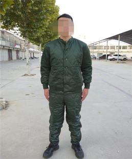 正品冬季轻便寒区棉衣裤套装温区棉衣棉裤劳动工作绿色防寒套装