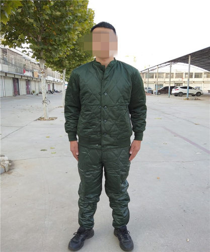 正品冬季轻便寒区棉衣裤套装温区棉衣棉裤劳动工作绿色防寒套装