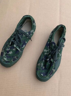 保真老款06低腰训练鞋系带解放鞋绿胶鞋男女工地鞋耐磨透气