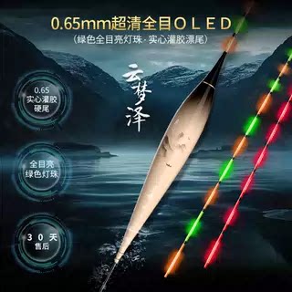 呈舟夜光漂0.65超清全目OLED灌胶实心硬尾日夜两用超灵敏云梦泽