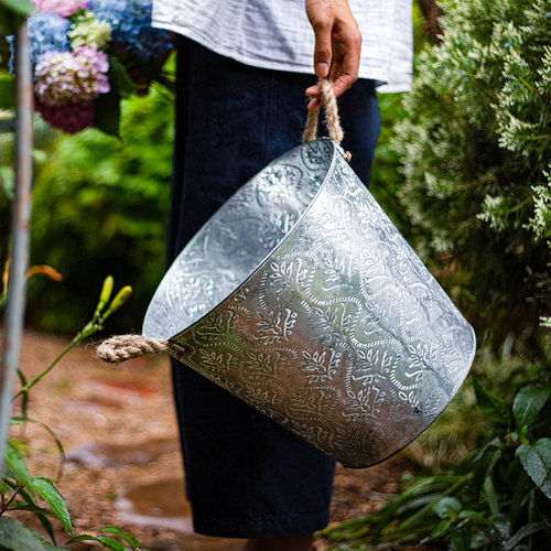 铁艺花盆铁皮花桶大号创意