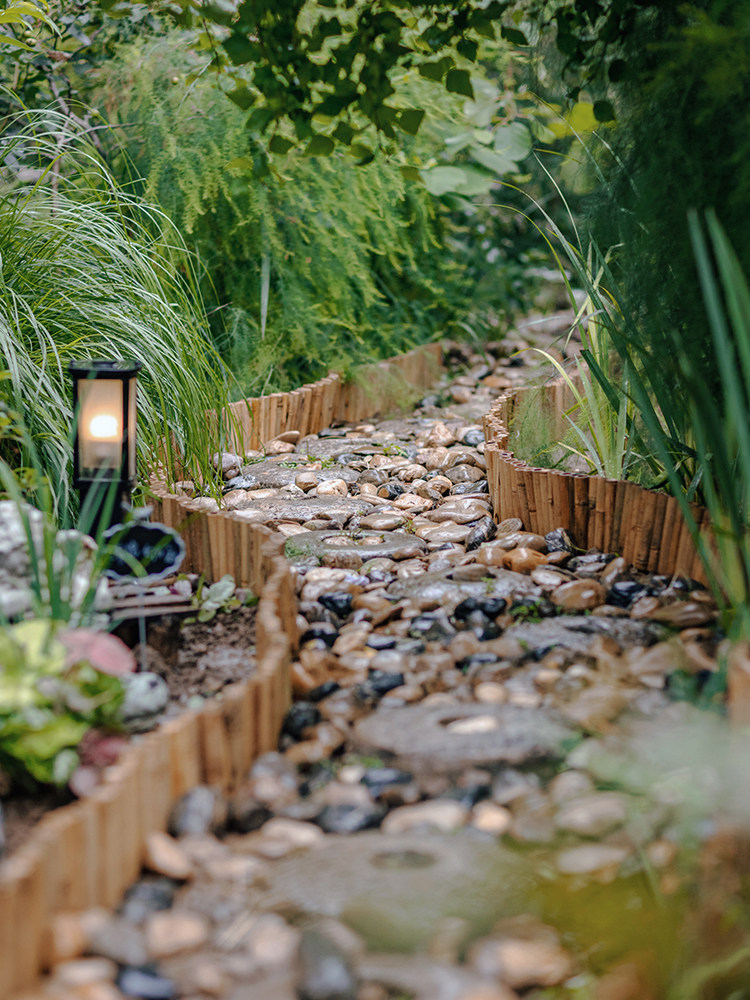 聚汉护栏栅栏竹栅栏室外花园边挡土室内绿色植物小围栏花围栏