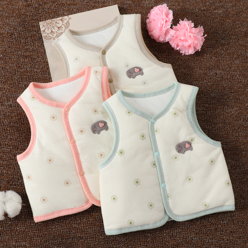 婴幼儿加厚保暖的坎肩秋冬马甲