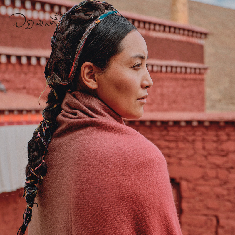 sandriver沙涓大披毯羊绒渐变色