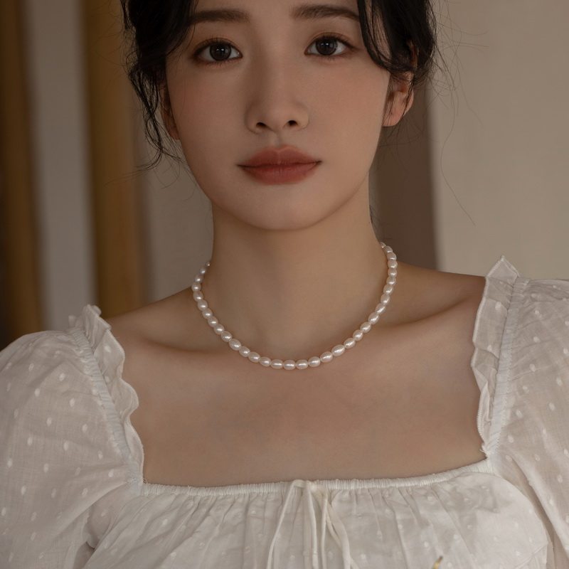 AOILDLLI饰品天然淡水珍珠项链轻奢小众设计锁骨链首饰项圈女叠戴,饰品/流行首饰/时尚饰品新,项链,淘宝优惠券,粉丝福利购,淘宝优惠卷