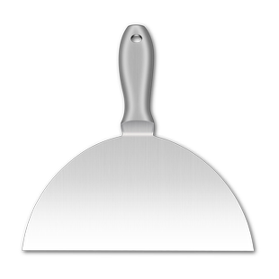 易力友加厚不锈钢油灰刀清洁铲刀一体成型泥铲批墙工具加硬腻子刀